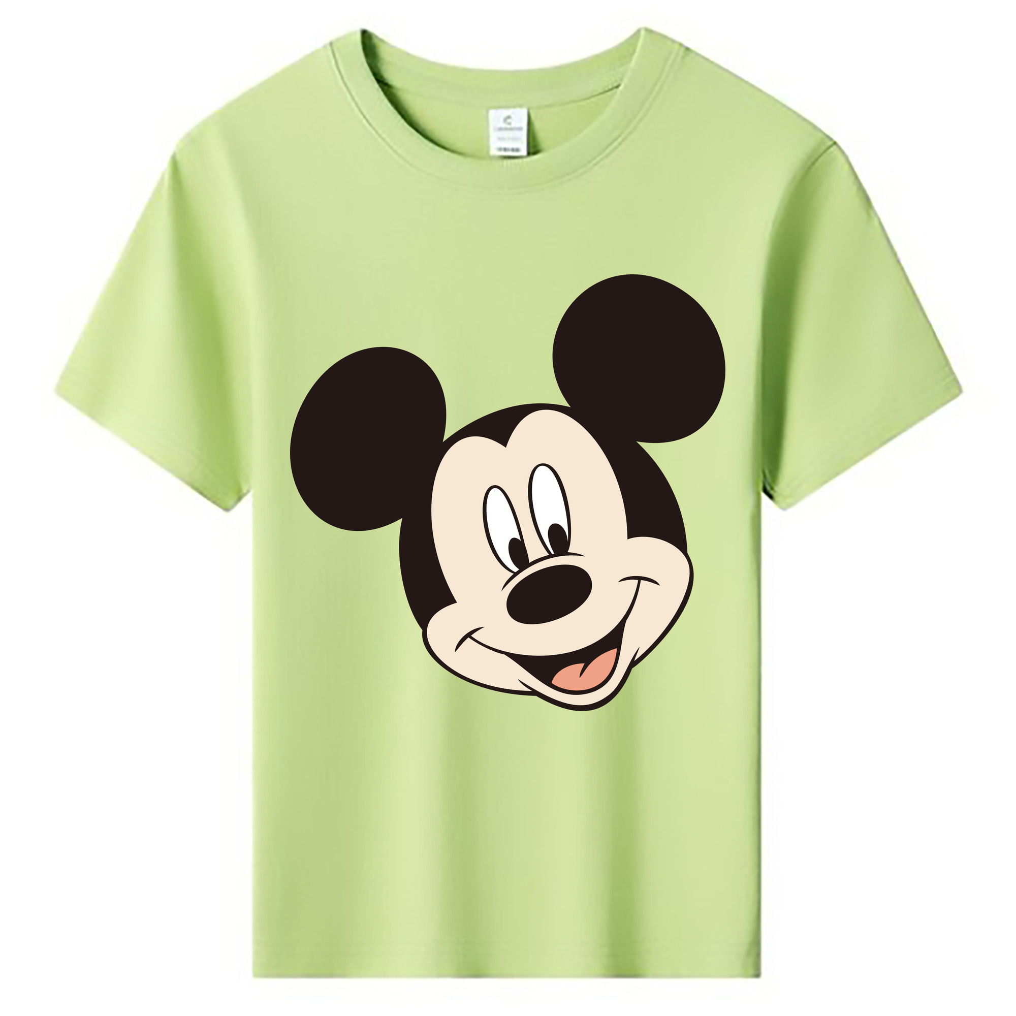 ミッキーマウス Mickey Mouse 綿100％キッズTシャツ（フロントプリント）